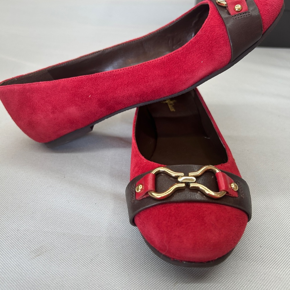 Cole Haan Red and Brown Women's Loafers